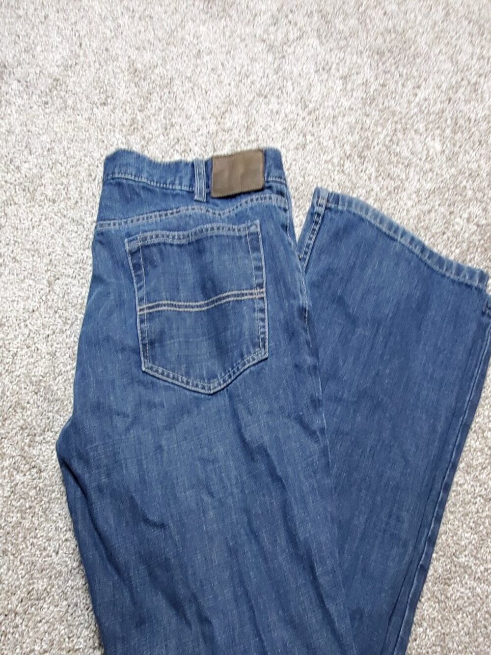 Denver Hayes Men's Jeans Dark Blue Straight Leg 38x33